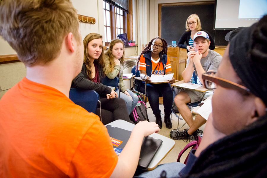 students in classroom