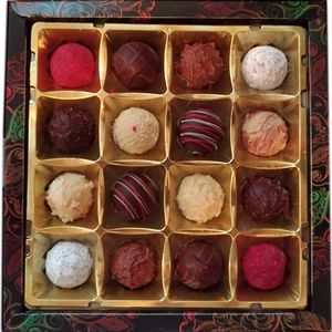 Box of chocolate truffles